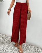 Luna | Women’s Smocked Waist Palazzo Trousers