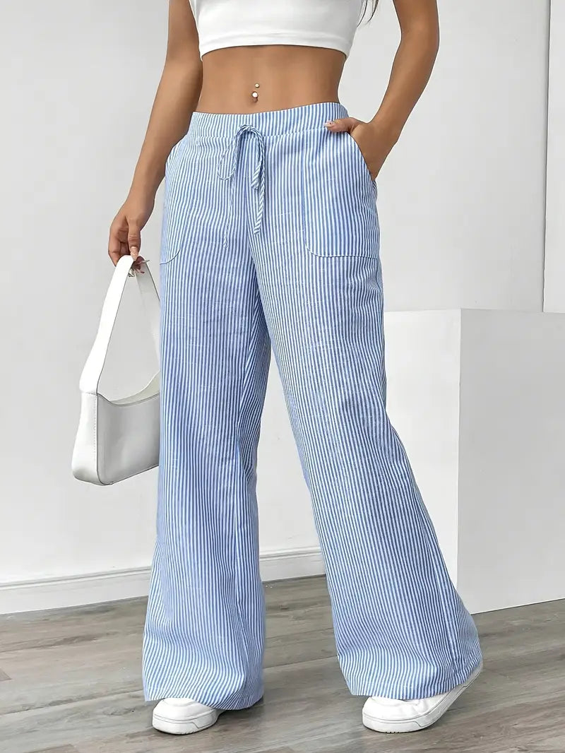Bersh | Women’s Boho Beach Flare Trousers