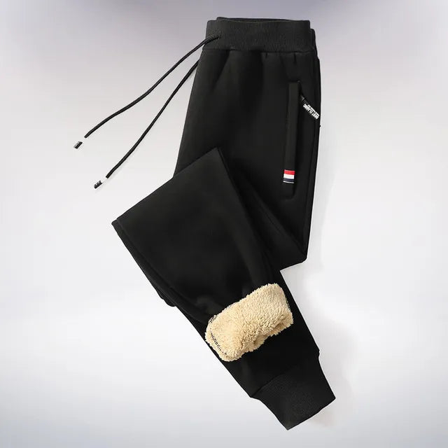 Mane | Winter Jogging Pants | Straight Fleece Pants Black 2
