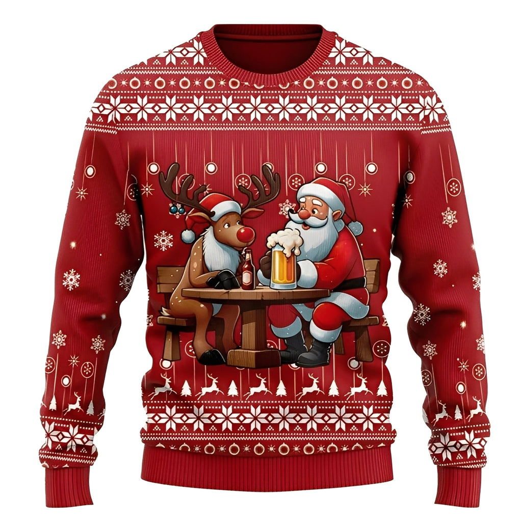 Luna | Unisex Christmas Sweater Red
