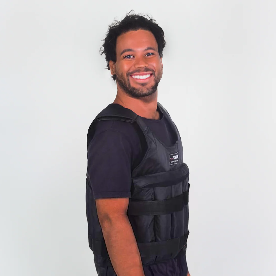 110-Pound Weight Vest Adjustable For Strength Training Fitness And Workout