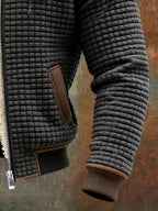 Admire | Men’s Polar Fleece Thermal Impact Jacket Brown