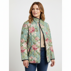 Parsha | Women’s Jacket | Quilted Design with Floral Print