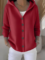 Bersh | Cozy Long-Sleeve Hooded Jacket for Women Red