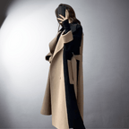 Bersh | Two-Tone Coat with Straight Cut for Women | Ideal for Winter