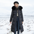 Flōre | Long Winter Coat for Women with Fitted Cut and Long Sleeves | Ideal for the Cold Season