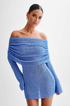 Zahara | Women’s Off Shoulder Knit Mini Dress