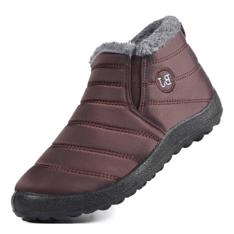 Figueral | Snowy Slips | Warm and Dry Slip-Ons Brown