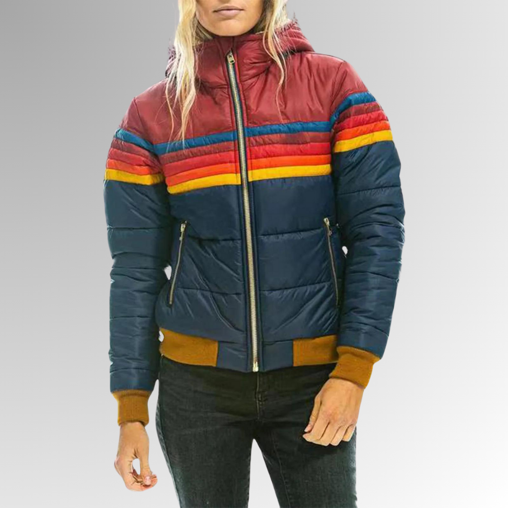 Ēden | Women's Jacket | Quilted Puffer Style Blue