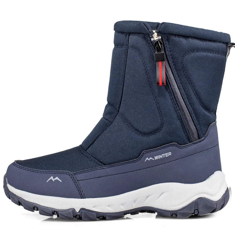 Luna | Mid-Height Snow Boots | Warm Winter Boots Blue