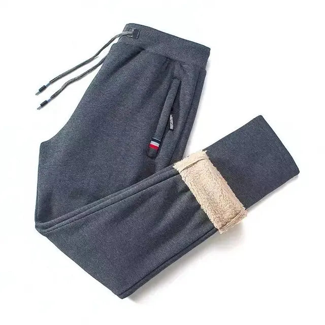 Mane | Winter Jogging Pants | Straight Fleece Pants Gray 1