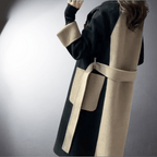 Bersh | Two-Tone Coat with Straight Cut for Women | Ideal for Winter