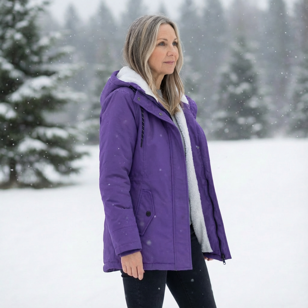 Luna | Women's Quilted Winter Coat - Warm Padded Puffer & Longline Hooded Parka
