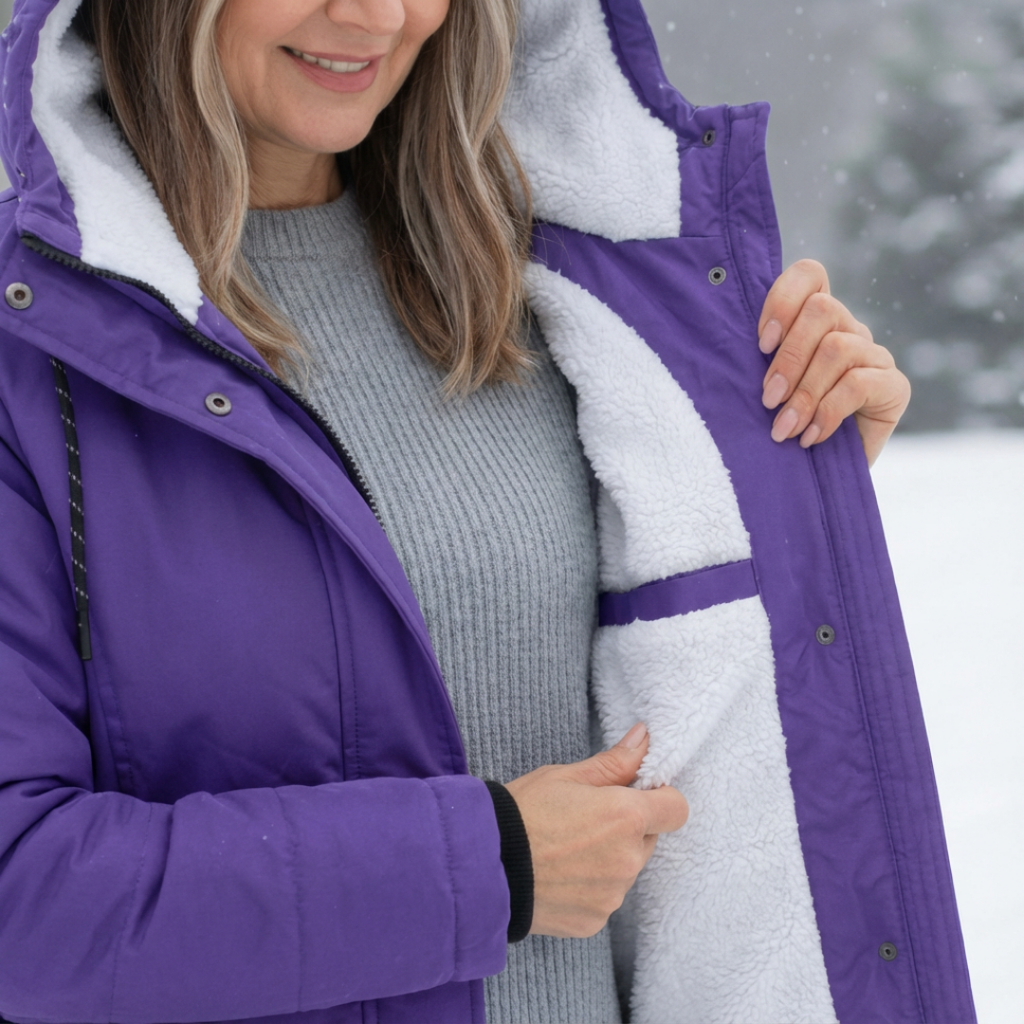 Luna | Women's Quilted Winter Coat - Warm Padded Puffer & Longline Hooded Parka
