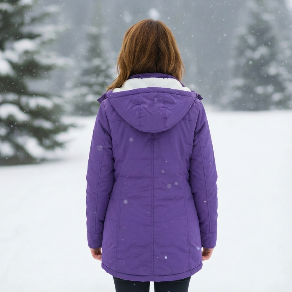 Luna | Women's Quilted Winter Coat - Warm Padded Puffer & Longline Hooded Parka