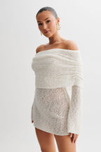 Zahara | Women’s Off Shoulder Knit Mini Dress