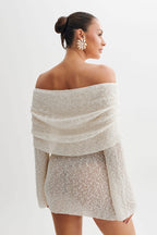 Zahara | Women’s Off Shoulder Knit Mini Dress