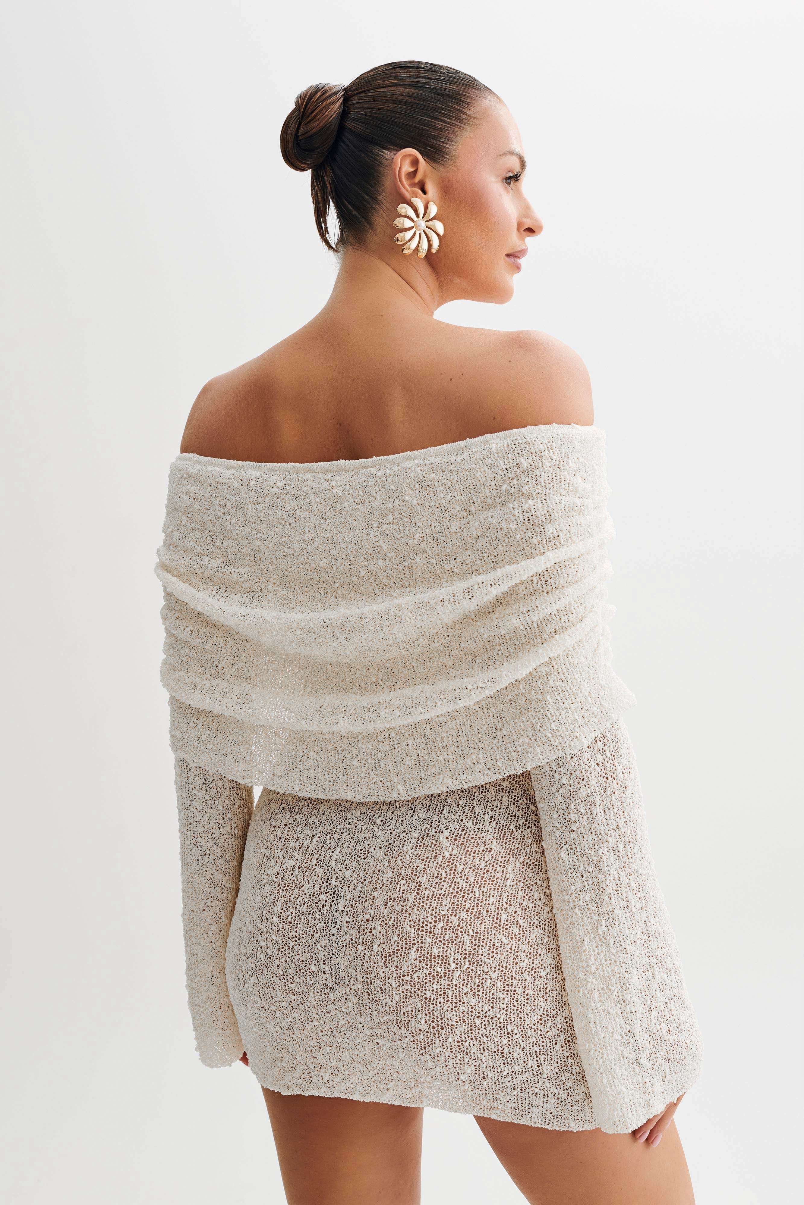Zahara | Women’s Off Shoulder Knit Mini Dress