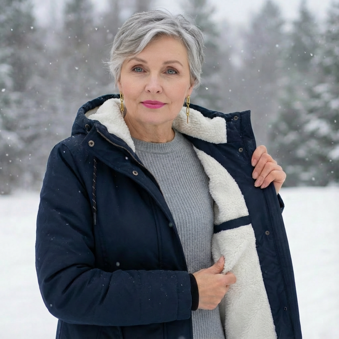 Luna | Women's Quilted Winter Coat - Warm Padded Puffer & Longline Hooded Parka