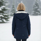 Luna | Women's Quilted Winter Coat - Warm Padded Puffer & Longline Hooded Parka