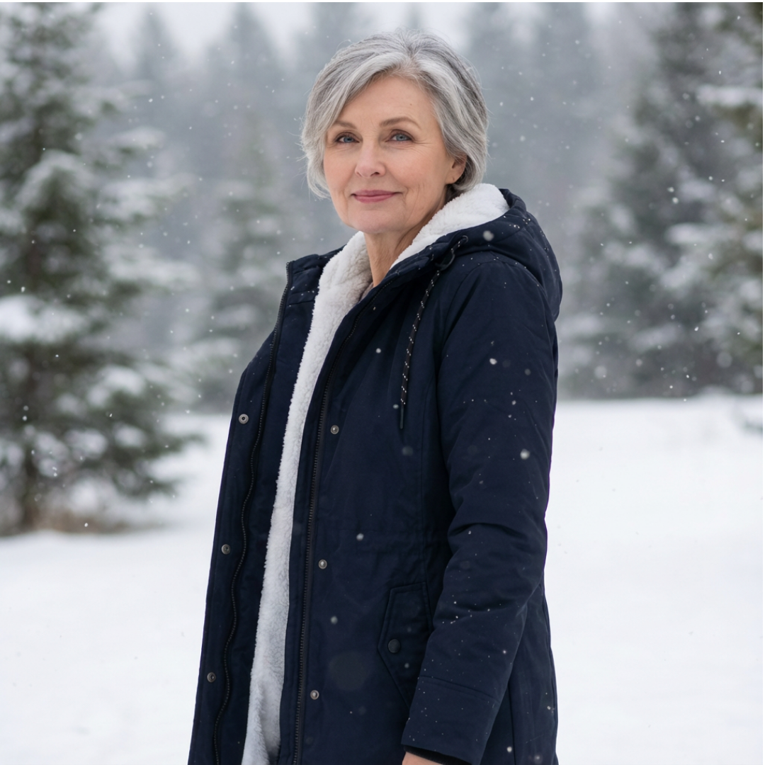 Luna | Women's Quilted Winter Coat - Warm Padded Puffer & Longline Hooded Parka
