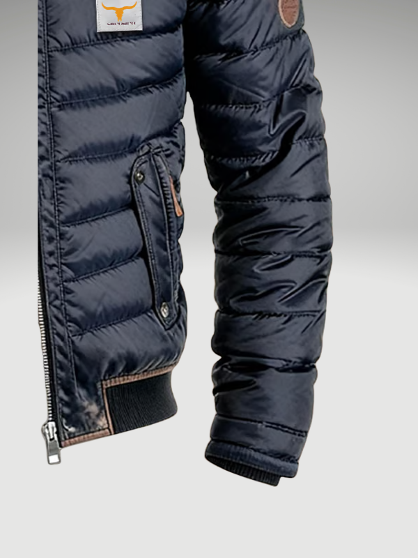 Hermosa | Men's Quilted Jacket with Stand Collar - Lightweight Winter Coat