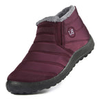 Figueral | Snowy Slips | Warm and Dry Slip-Ons Burgundy