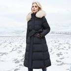 Flōre | Long Winter Coat for Women with Fitted Cut and Long Sleeves | Ideal for the Cold Season