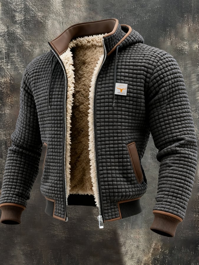 Admire | Men’s Polar Fleece Thermal Impact Jacket Grey