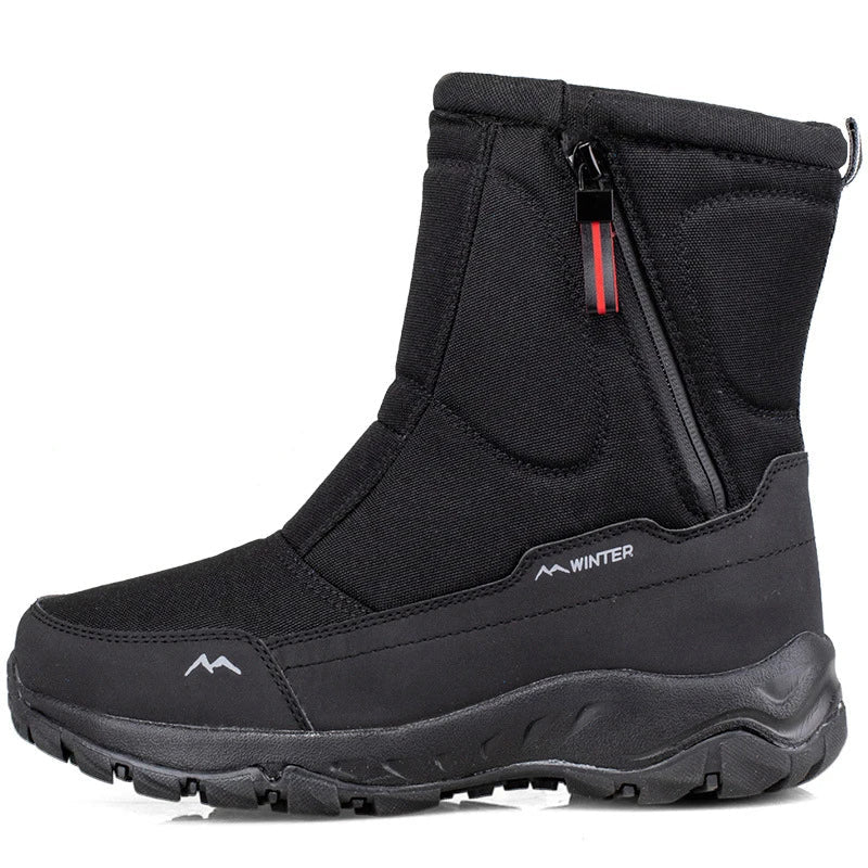 Luna | Mid-Height Snow Boots | Warm Winter Boots Black