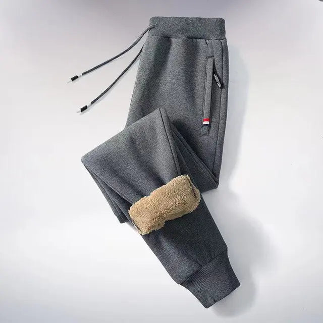 Mane | Winter Jogging Pants | Straight Fleece Pants Black 1