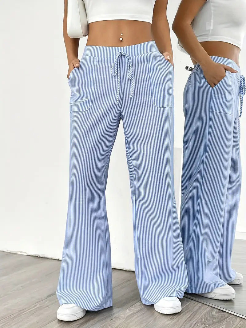 Bersh | Women’s Boho Beach Flare Trousers