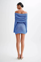 Zahara | Women’s Off Shoulder Knit Mini Dress