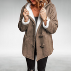 Dôre | Women's Fleece-Lined Winter Coat - Warm Thermal Long Parka & Puffer Jacket Brown (Almost sold out)