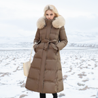 Flōre | Long Winter Coat for Women with Fitted Cut and Long Sleeves | Ideal for the Cold Season