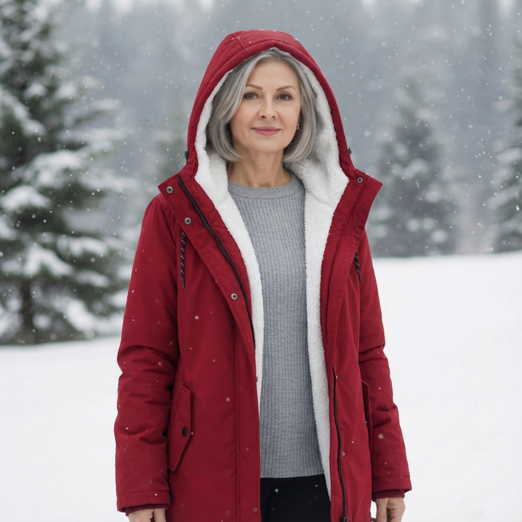 Luna | Women's Quilted Winter Coat - Warm Padded Puffer & Longline Hooded Parka