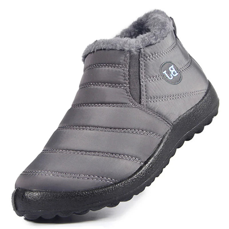Figueral | Snowy Slips | Warm and Dry Slip-Ons Gray