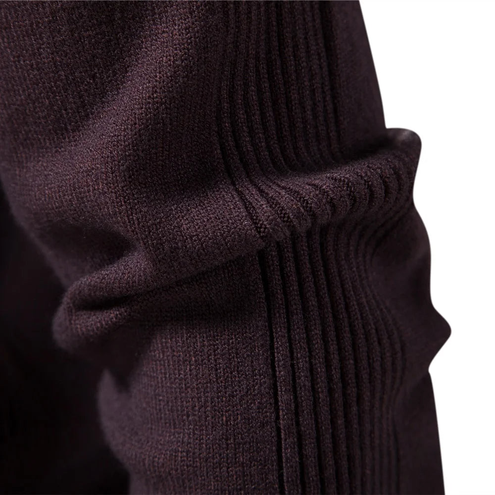 Admire | Men's Mock Neck Turtleneck Sweater - Soft Knit Pullover