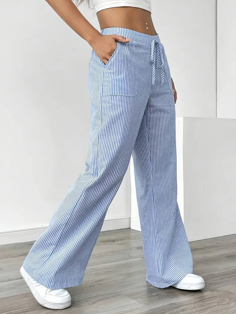 Bersh | Women’s Boho Beach Flare Trousers