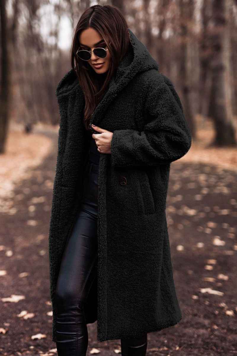 Amore | Elegant Warm and Cozy Wool Coat Black