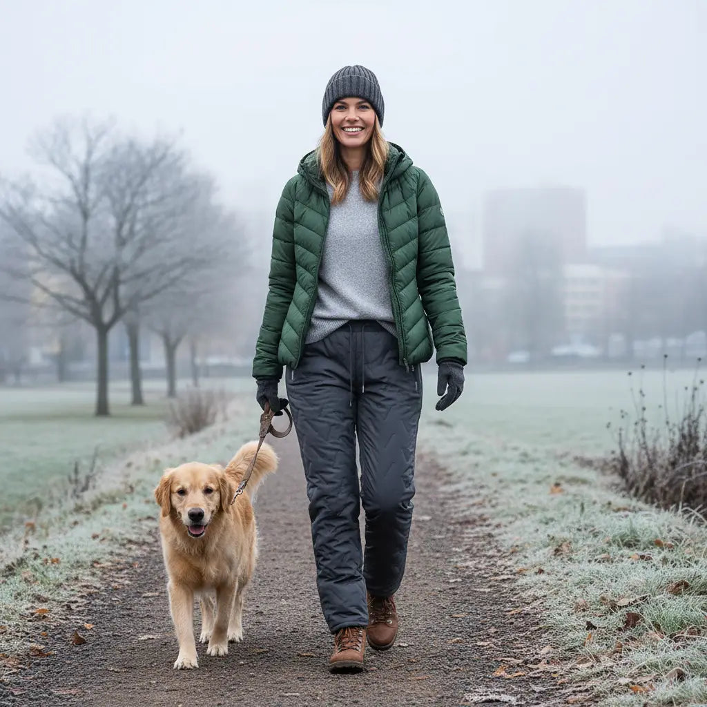 Ranches | Winter-Lined Fleece Pants with Elastic Waist – Warm and Comfortable