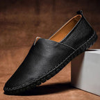 Hommes | Men’s Pebbled-grain Leather Loafers Black