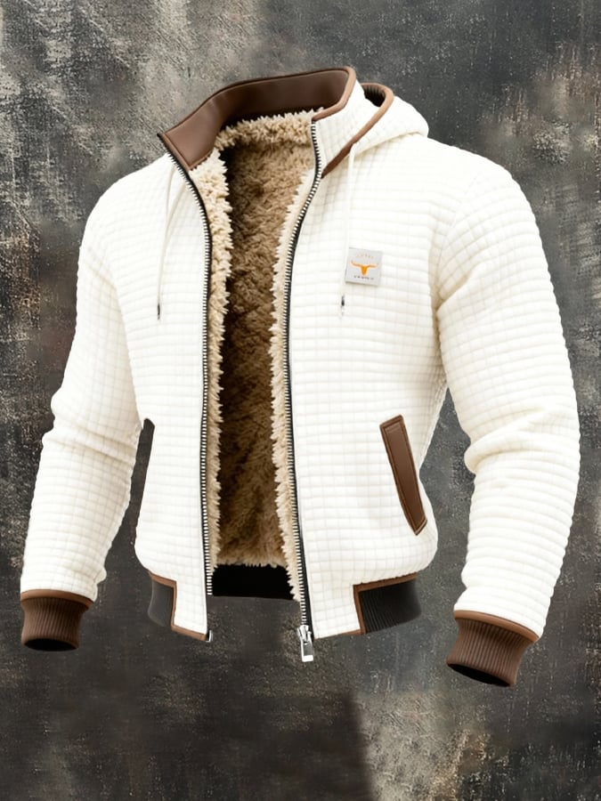 Admire | Men’s Polar Fleece Thermal Impact Jacket White