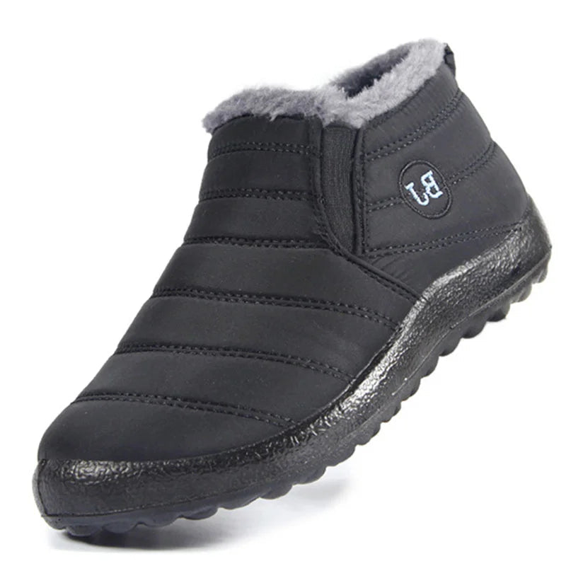 Figueral | Snowy Slips | Warm and Dry Slip-Ons Black