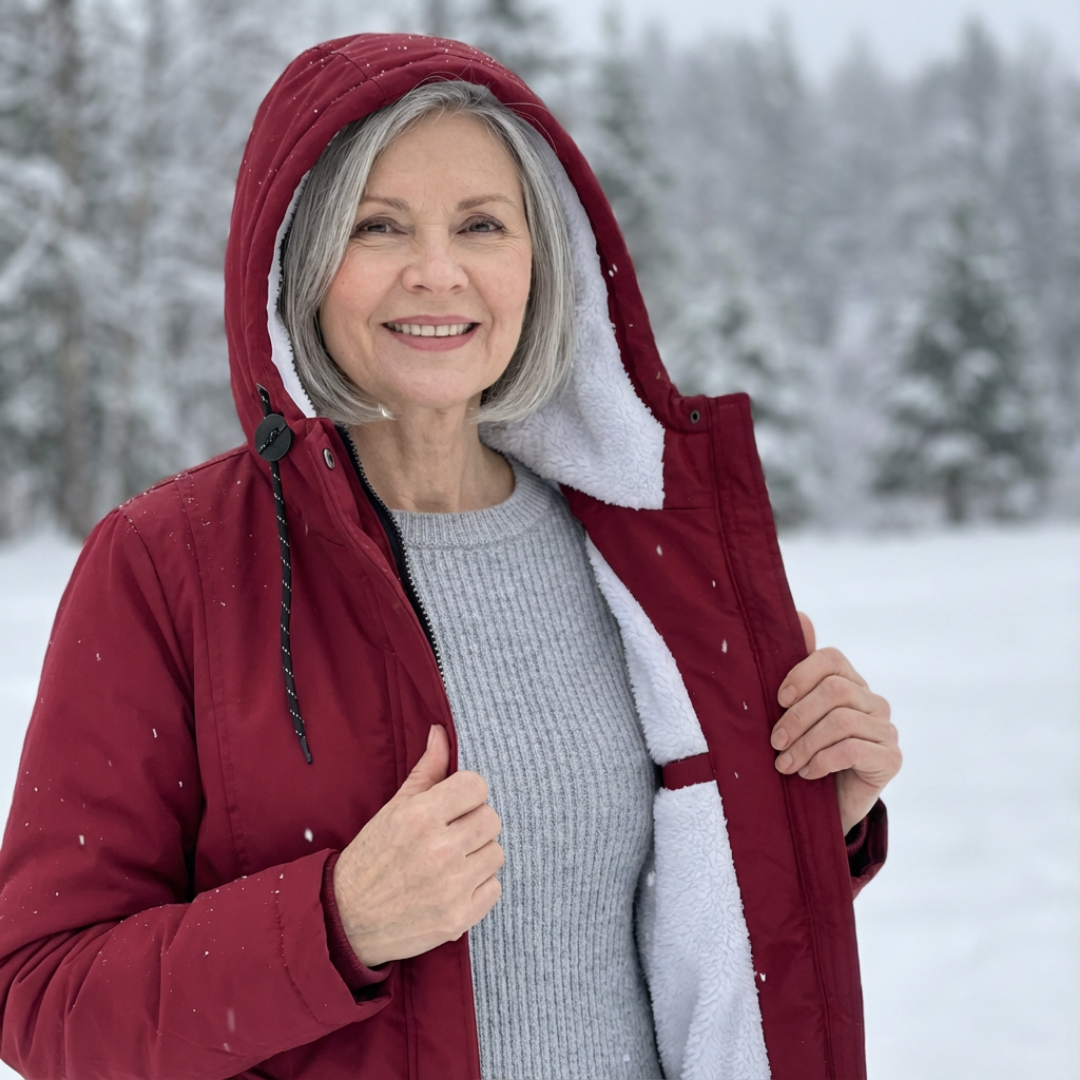 Luna | Women's Quilted Winter Coat - Warm Padded Puffer & Longline Hooded Parka