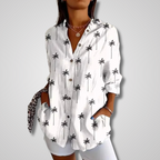 Pamelo | Women’s Blouse | Vintage Button Down White