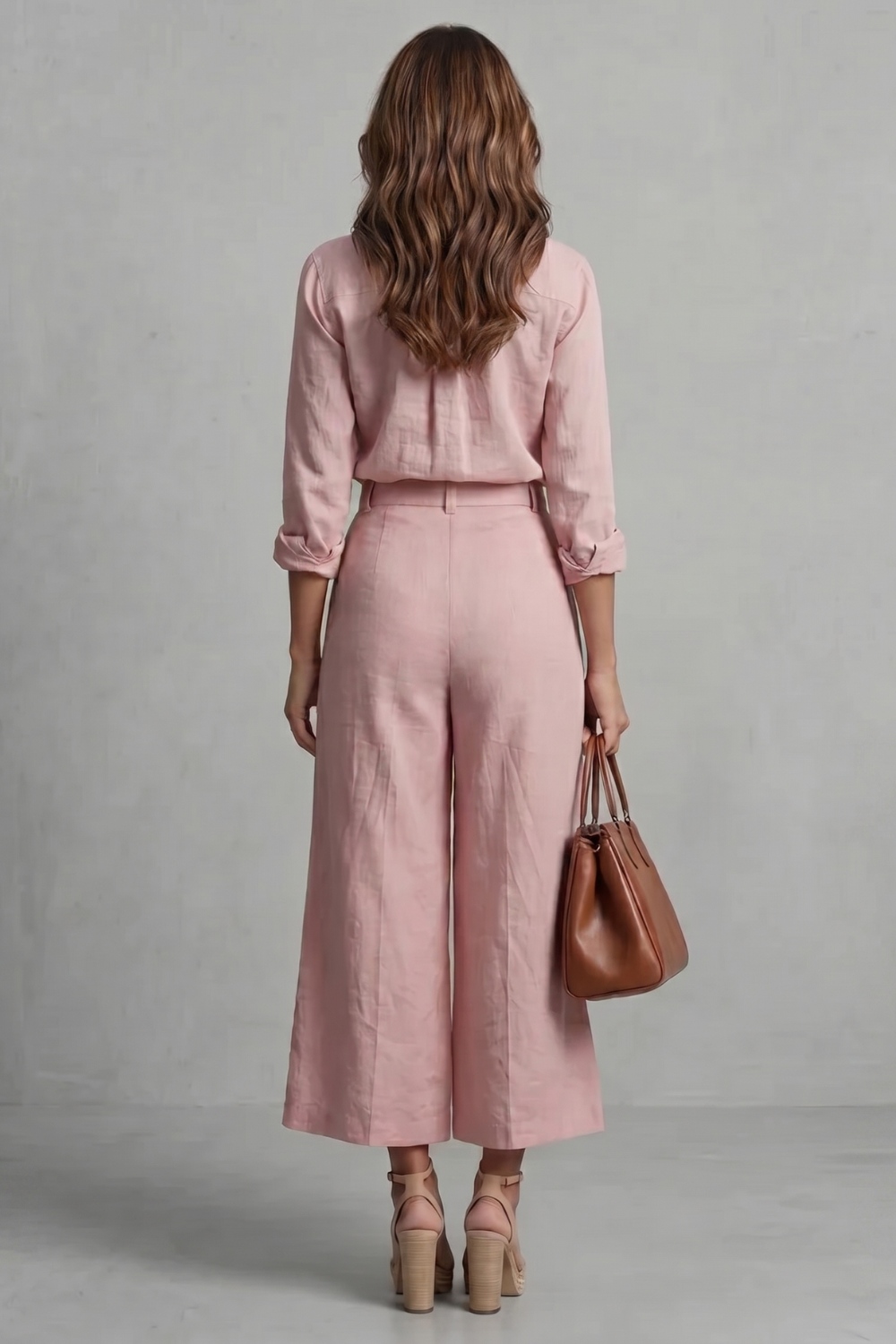 Zahara | Soft Linen Finish – Wide-Leg Co-Ord Set