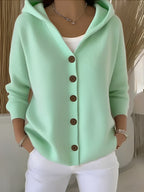 Bersh | Cozy Long-Sleeve Hooded Jacket for Women Green