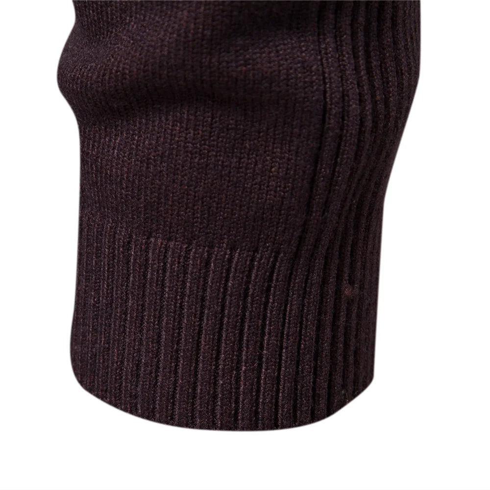 Admire | Men's Mock Neck Turtleneck Sweater - Soft Knit Pullover