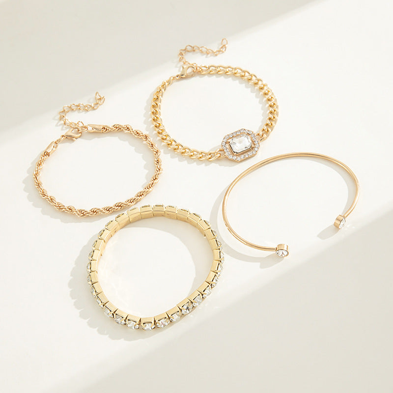 Solene | 4 Piece Venus Bracelet Set – Luxury Designer Multi-Layer Jewelry & Tailored Minimalist Aesthetic Wristwear